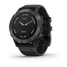 ساعت هوشمند گارمین مدل Fenix 6 Pro and Sapphire Editions Carbon با بند سیلیکونی